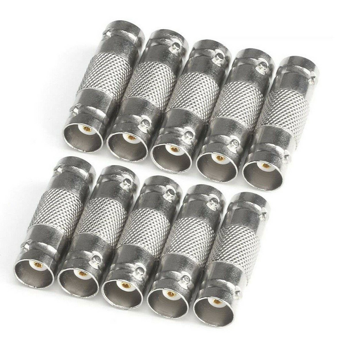 10PCS BNC Female to BNC Female Cable COAX Connector Adapter for CCTV Camera