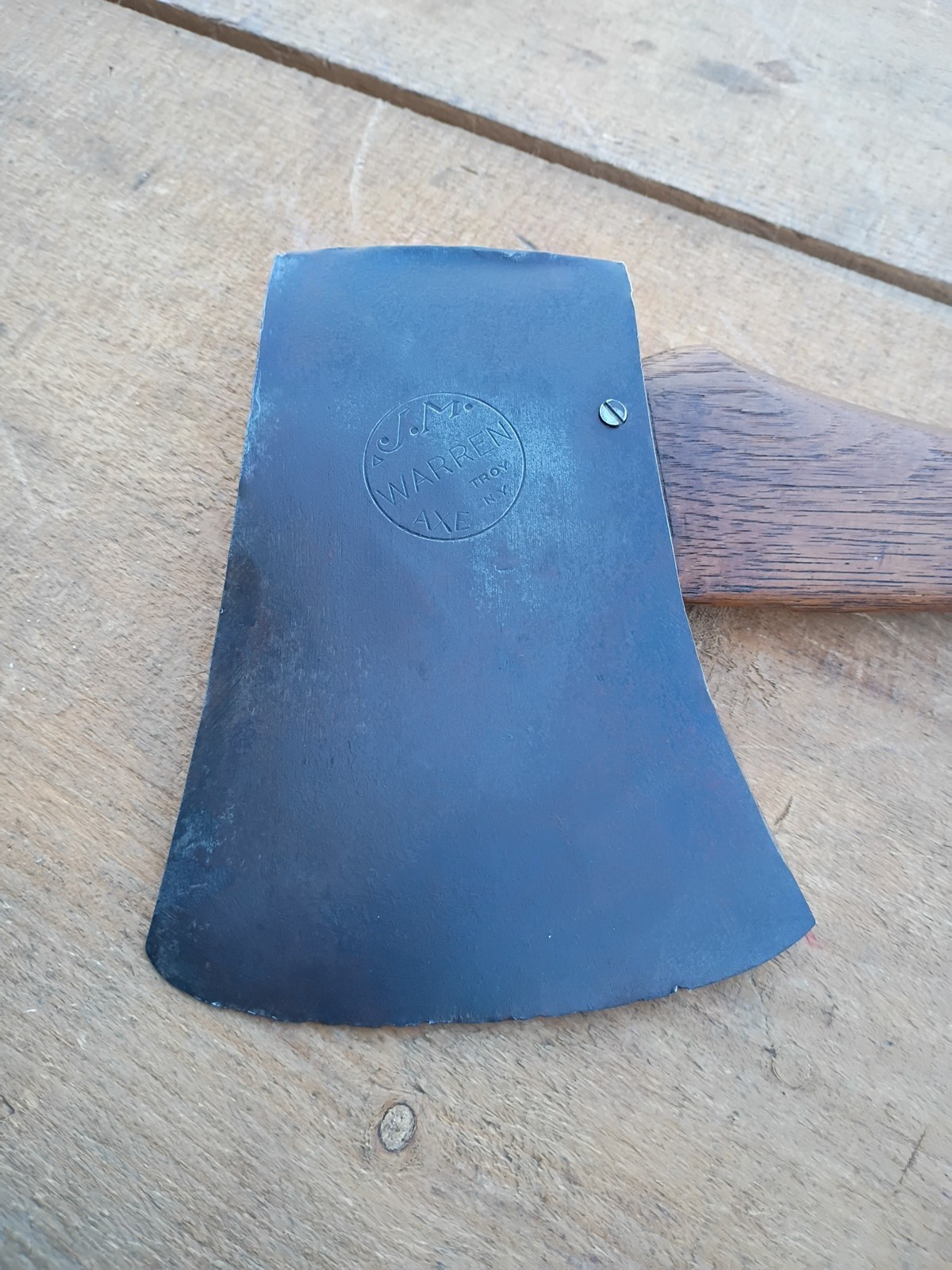Vintage J.M. Warren Connecticut Pattern Axe Troy NY 4 lbs 2 oz