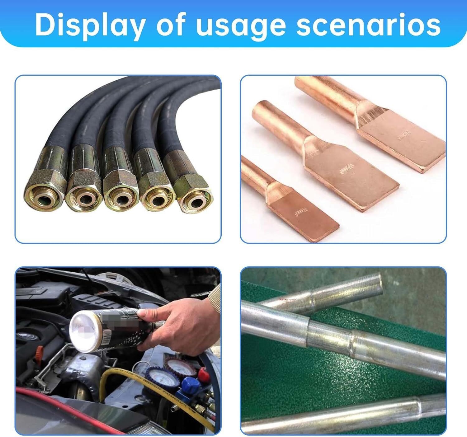 5600KN Hydraulic Hose Crimper Pipe Clamping Machine w/ 8 Sets Dies 10mm-30m New