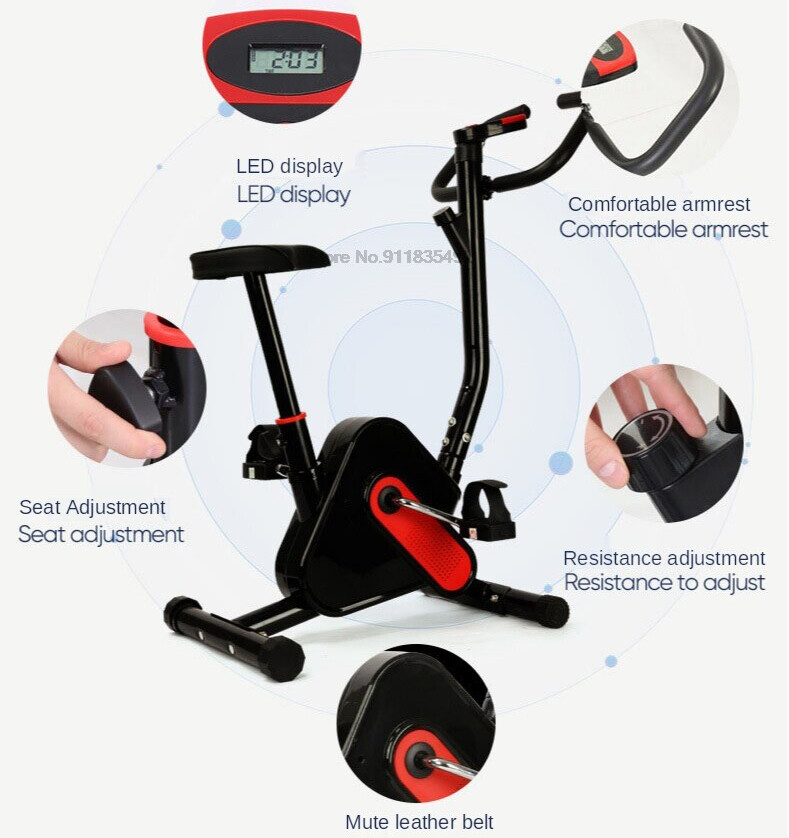 Exercise Bike Fitness Cycling Stationary Bicycle Cardio Home Workout Indoor