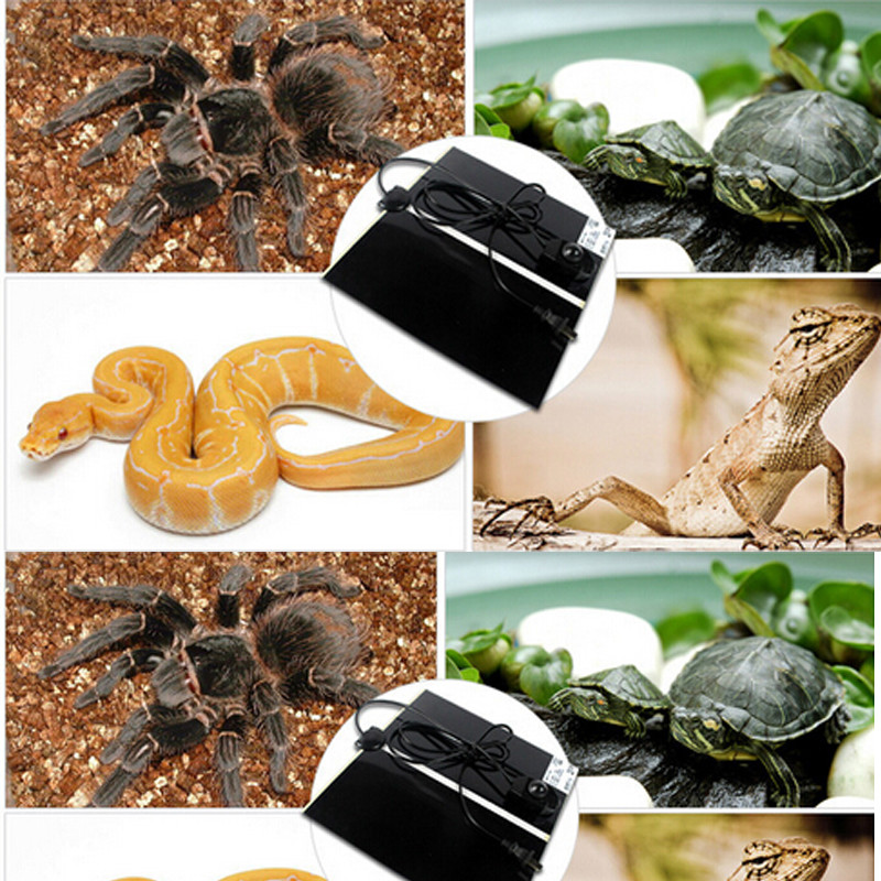 Pet Reptile Heater Under Tank Heating Pad Aquarium Warming Heat Lizard Mat 110V