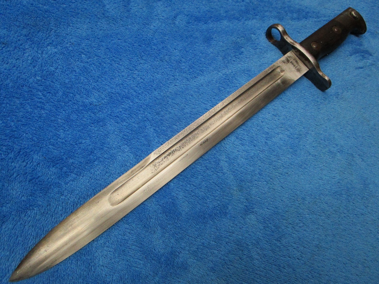 ORIGINAL VINTAGE US M1892 KRAG RIFLE BAYONET AND SCABBARD MADE IN 1903