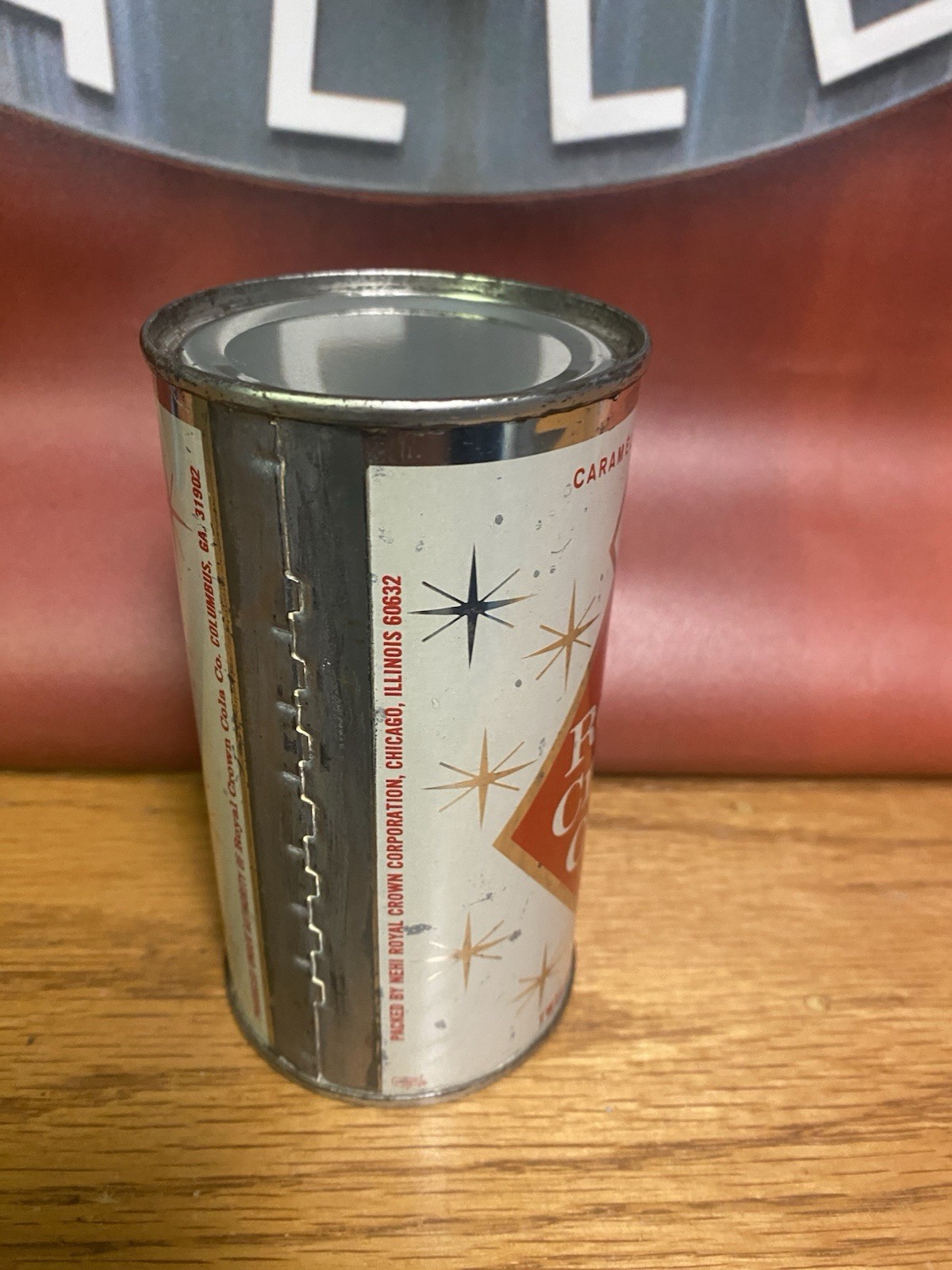 Royal Crown Flat Top Soda Can Rc Cola Old Vintage