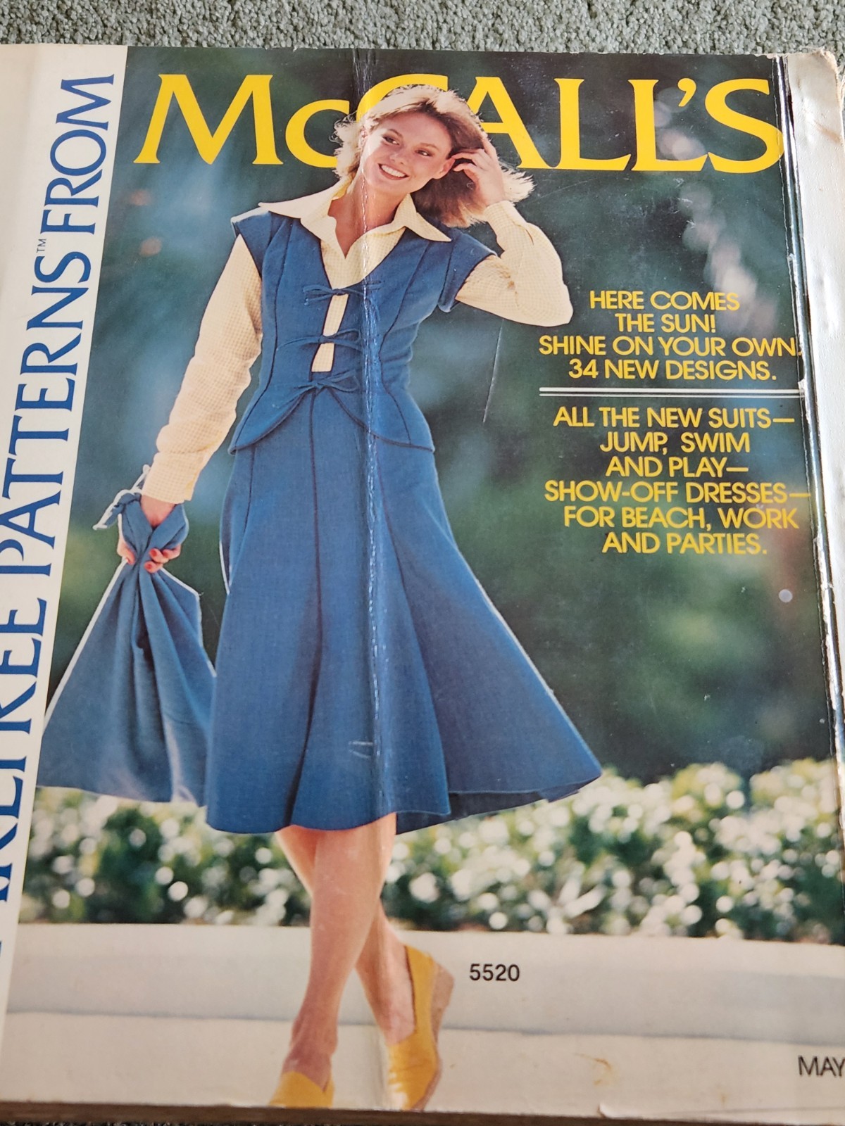 May 1976 McCall's HUGE Store Counter PATTERN CATALOG Halston Laura Ashley Marlo
