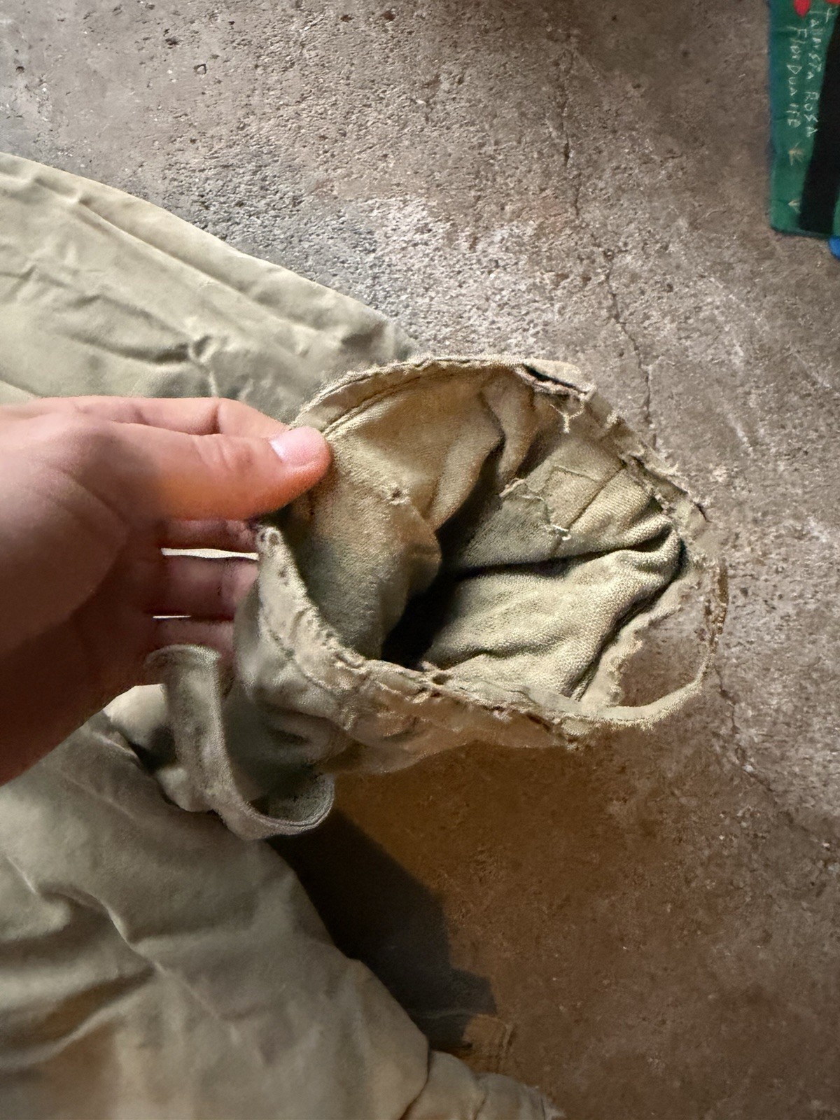 Vintage 1940s U.S. Army M41 Jacket OD Poplin Field Medium Olive Stencil Infantry