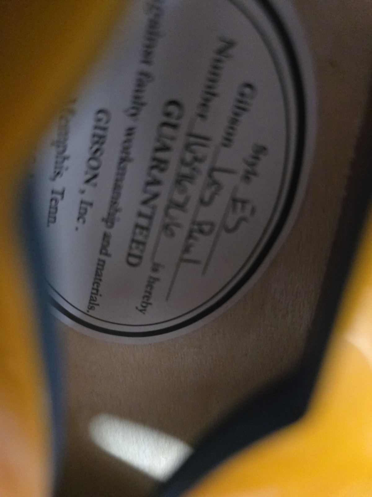 2016 Gibson ES Les Paul Semi-Hollow Vintage Sunburst W/ Ohsc. 6.2 Lb