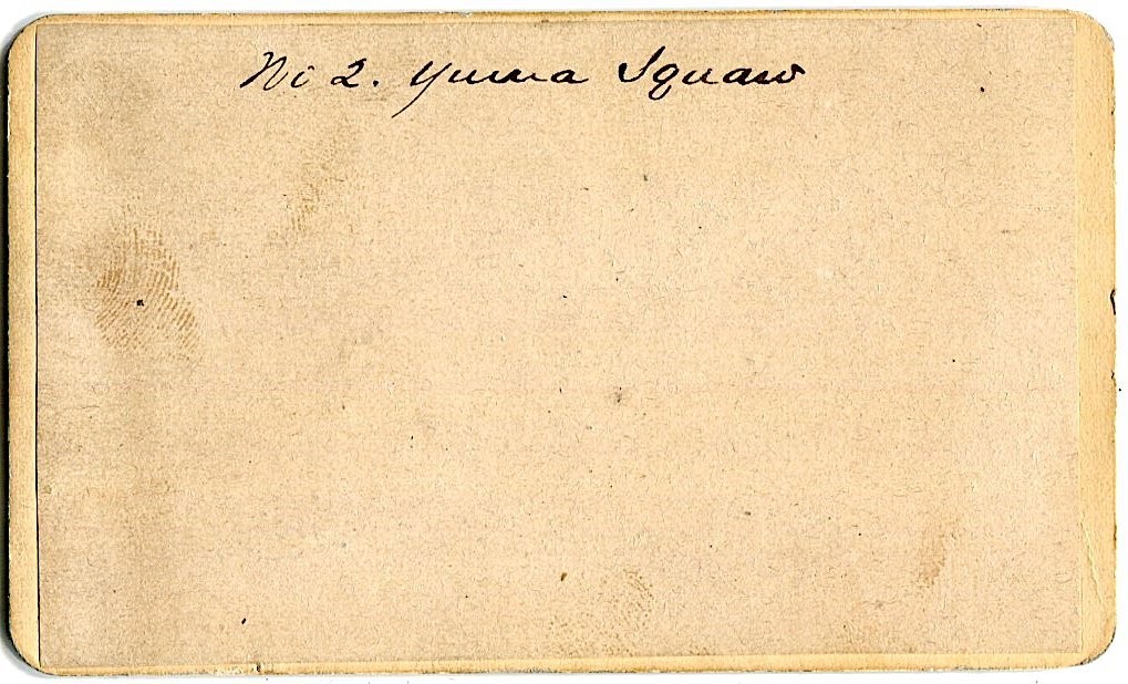 Yuma Quechan Indian Squaw Arizona Territory 1870s CDV Photo Native American