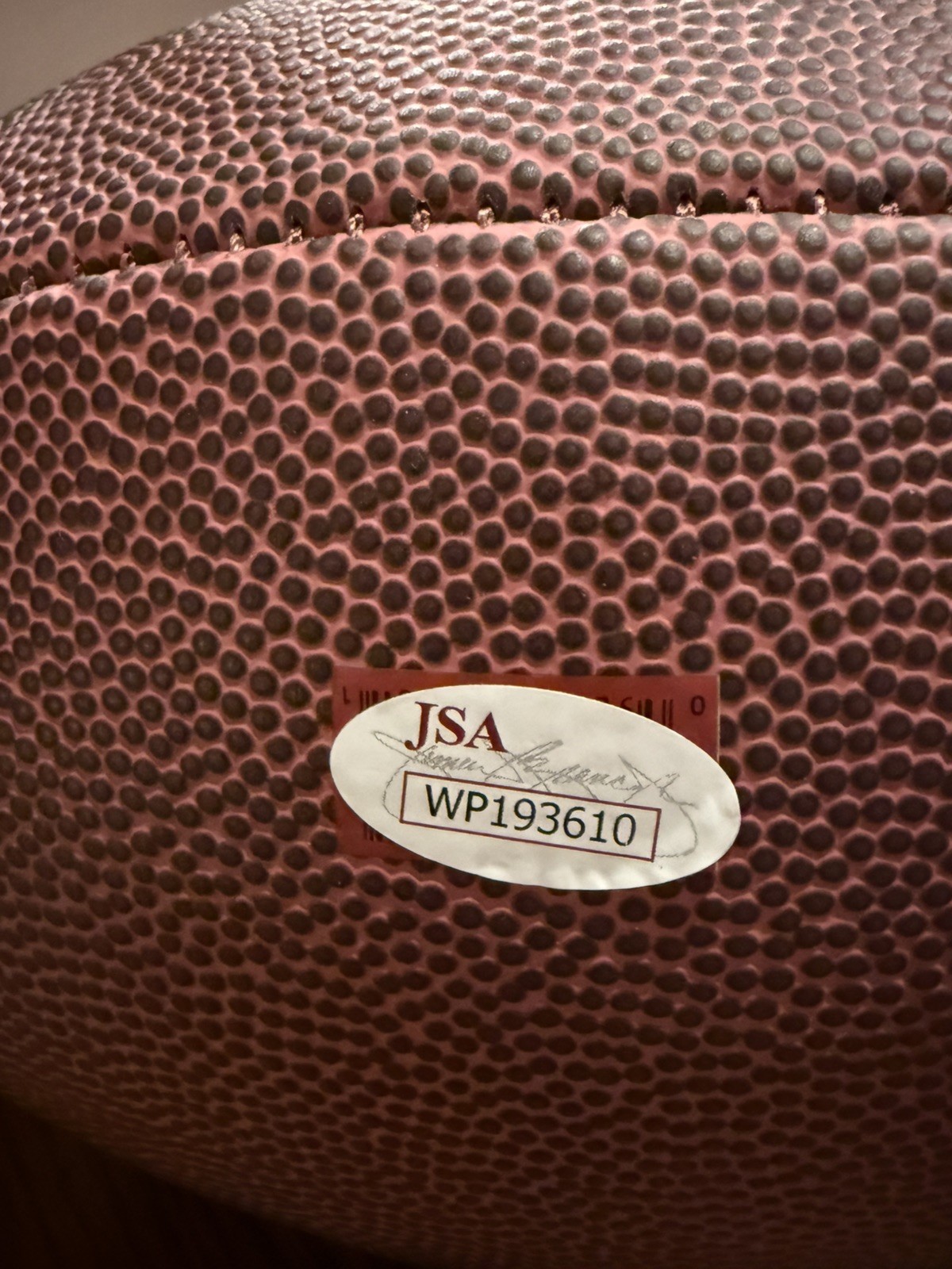 Thurman Thomas Signed Football JSA Buffalo Bills HoF 07 Inscription