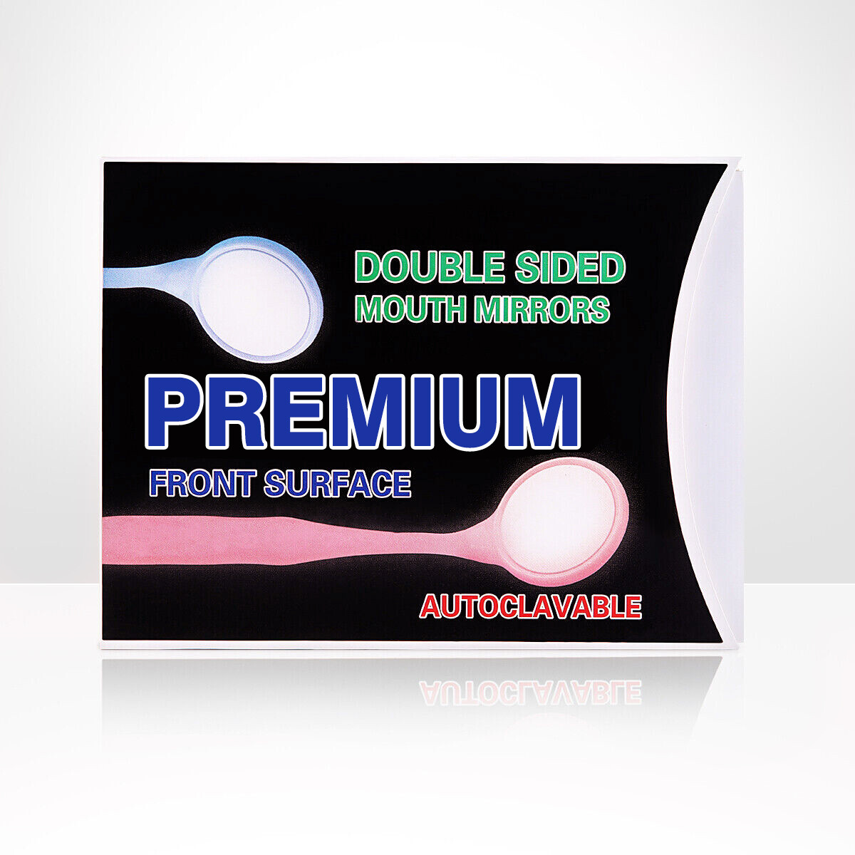 Anti-fog Oral Double Sides Oral Mirrors Dental Mouth Mirror Reflector w Handle