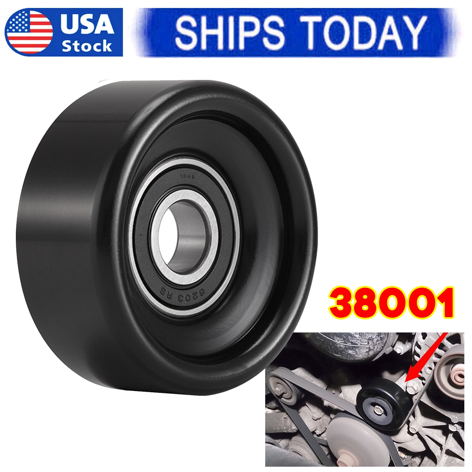38001 Premium Belt Tensioner Idler Pulley