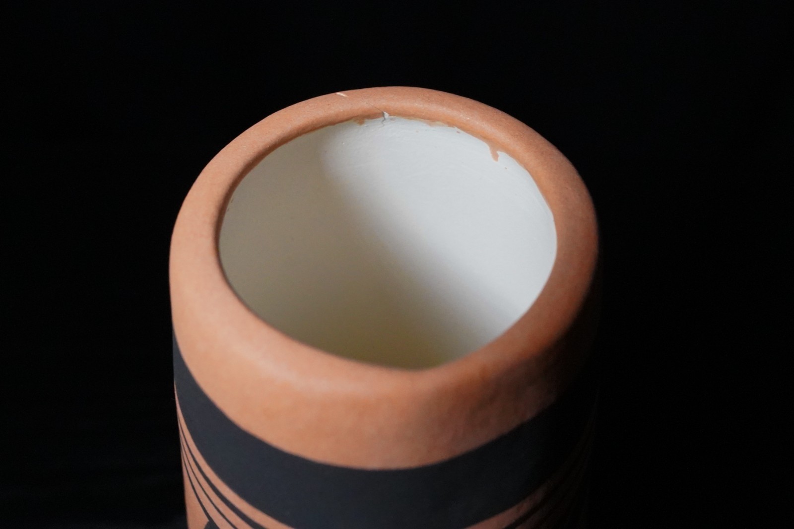 Signed W Polacca Hopi-Tewa Style Vase 7.75” Nampeyo Inspired Black on Red 1982