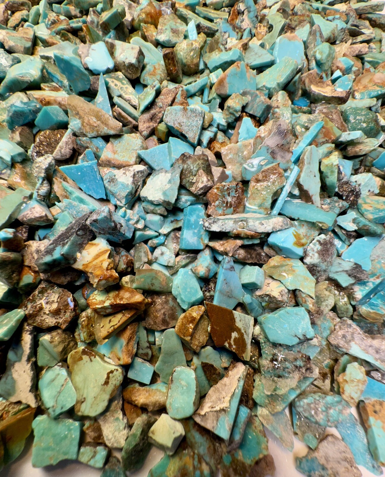 1 LB of Turquoise! Bell Trading Post Small Corinthian Slabs!🔥Chiplets!