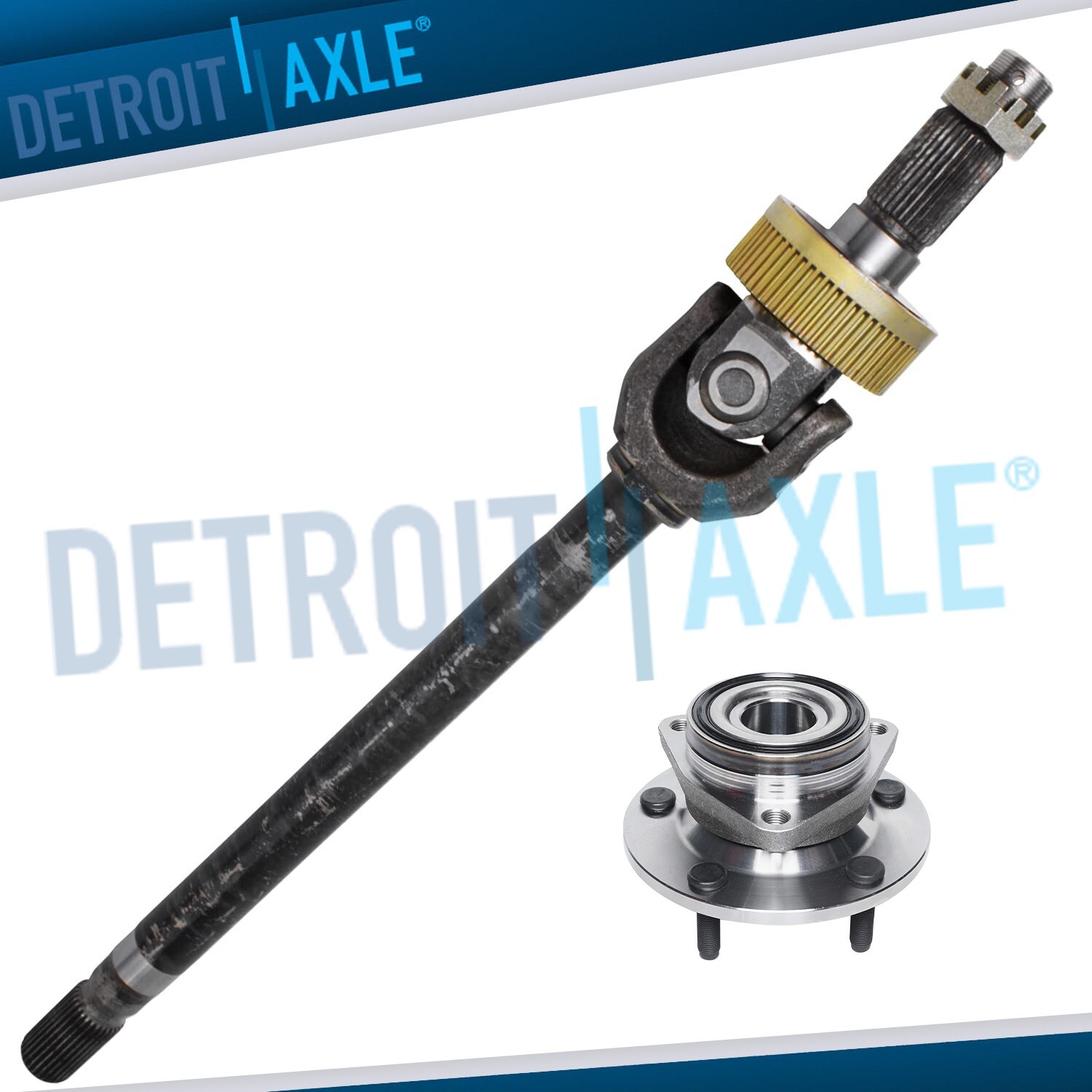 Front Driver Side Axle Wheel Bearing Hub Kit for 1994 - 1999 Dodge Ram 1500 4X4