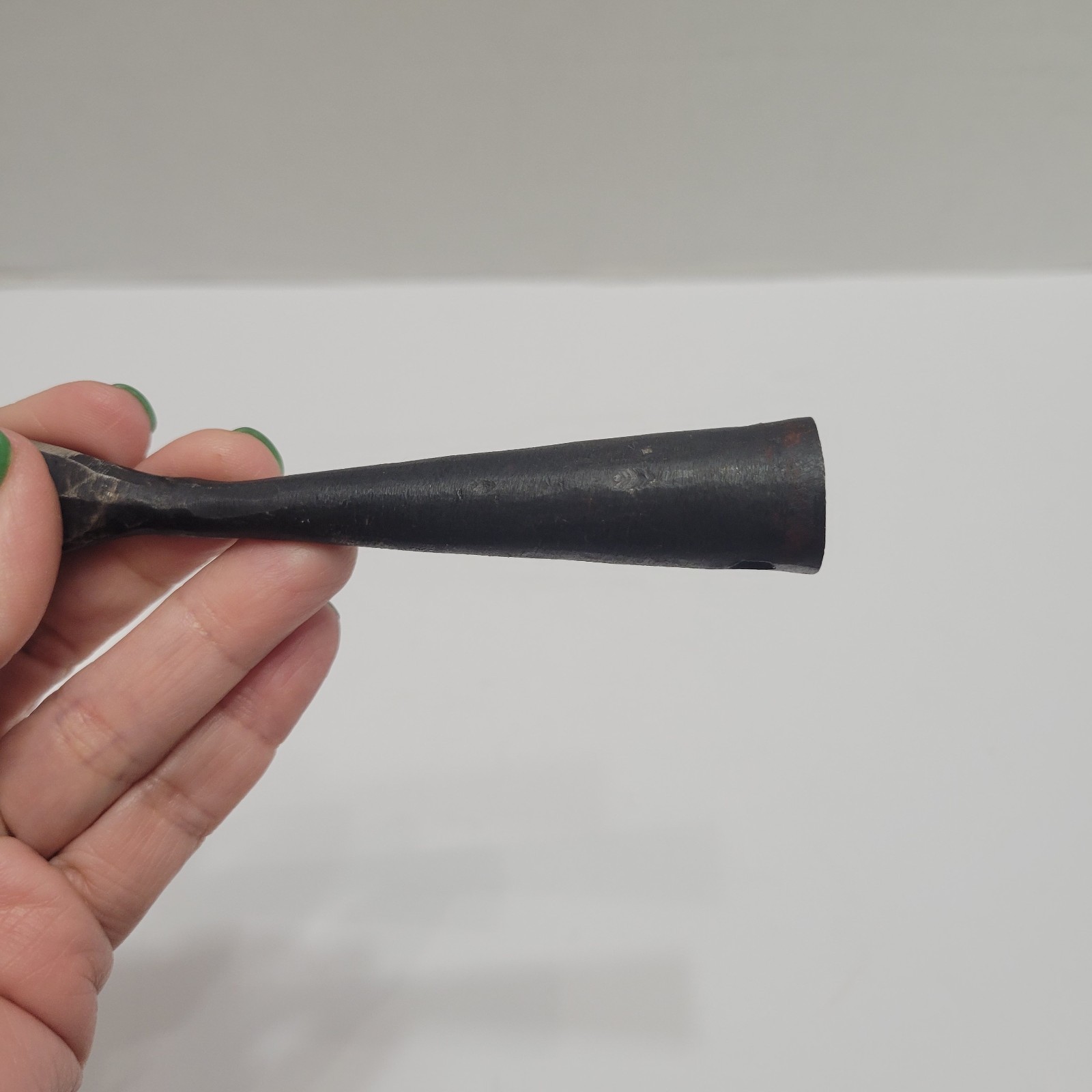 Primitive Antique Iron Spear Head Used collectible iron weapon