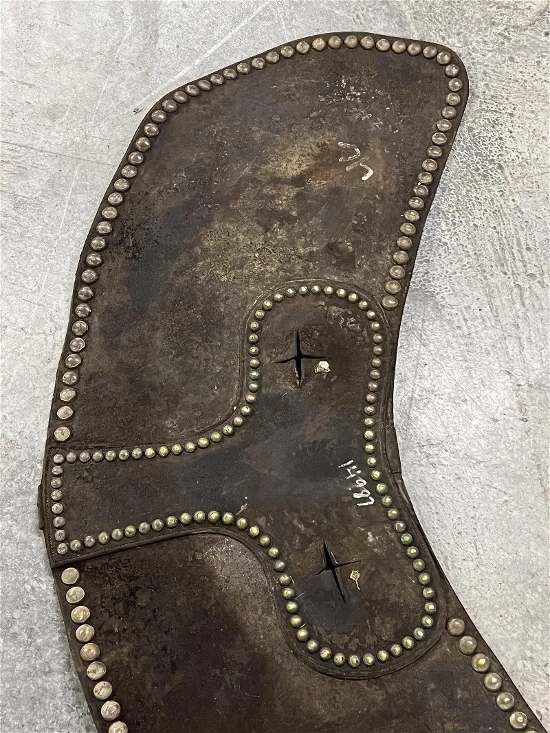 RARE ID'D CIVIL WAR OFFICER HORSE LEATHER SADDLE UNDERCARRIAGE