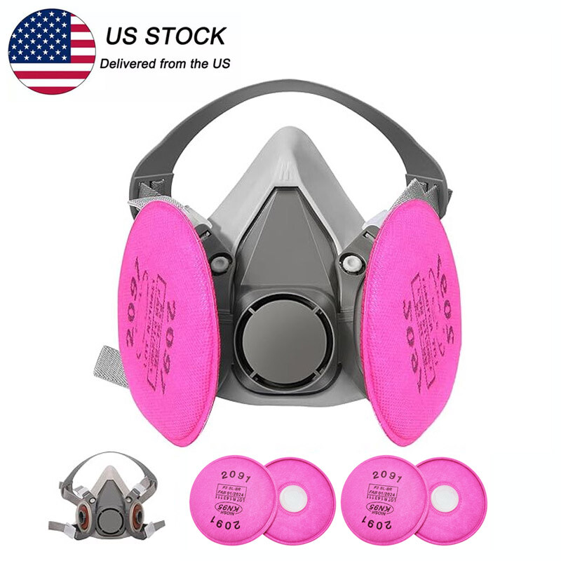 Half Face Respirator Mask P100 Particulate Welding Painting Dust Construction