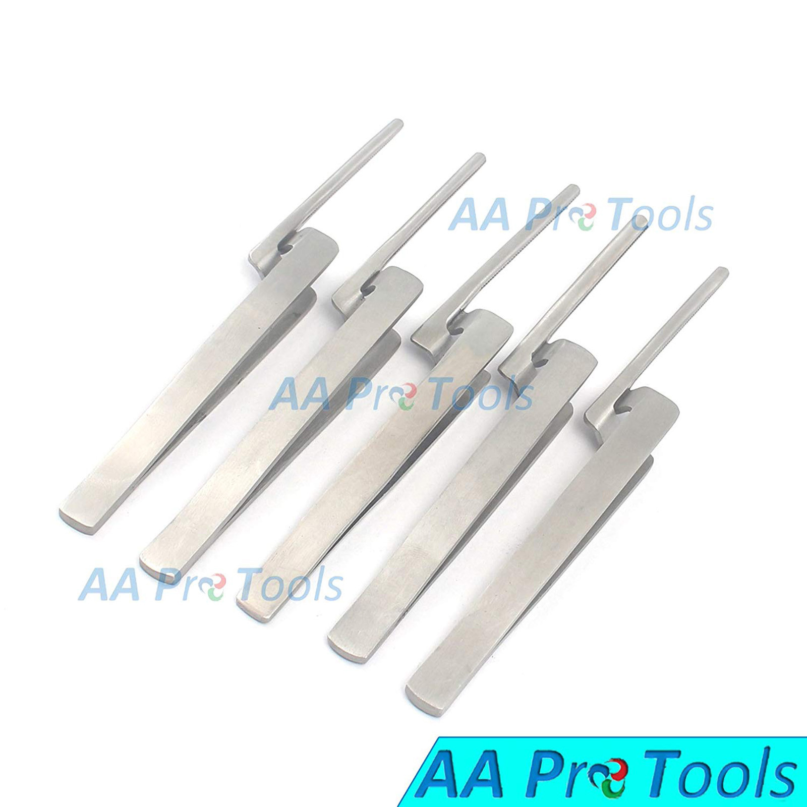 10 Dental Articulating Paper Holder Serrated Pliers Tweezers Straight Stainless