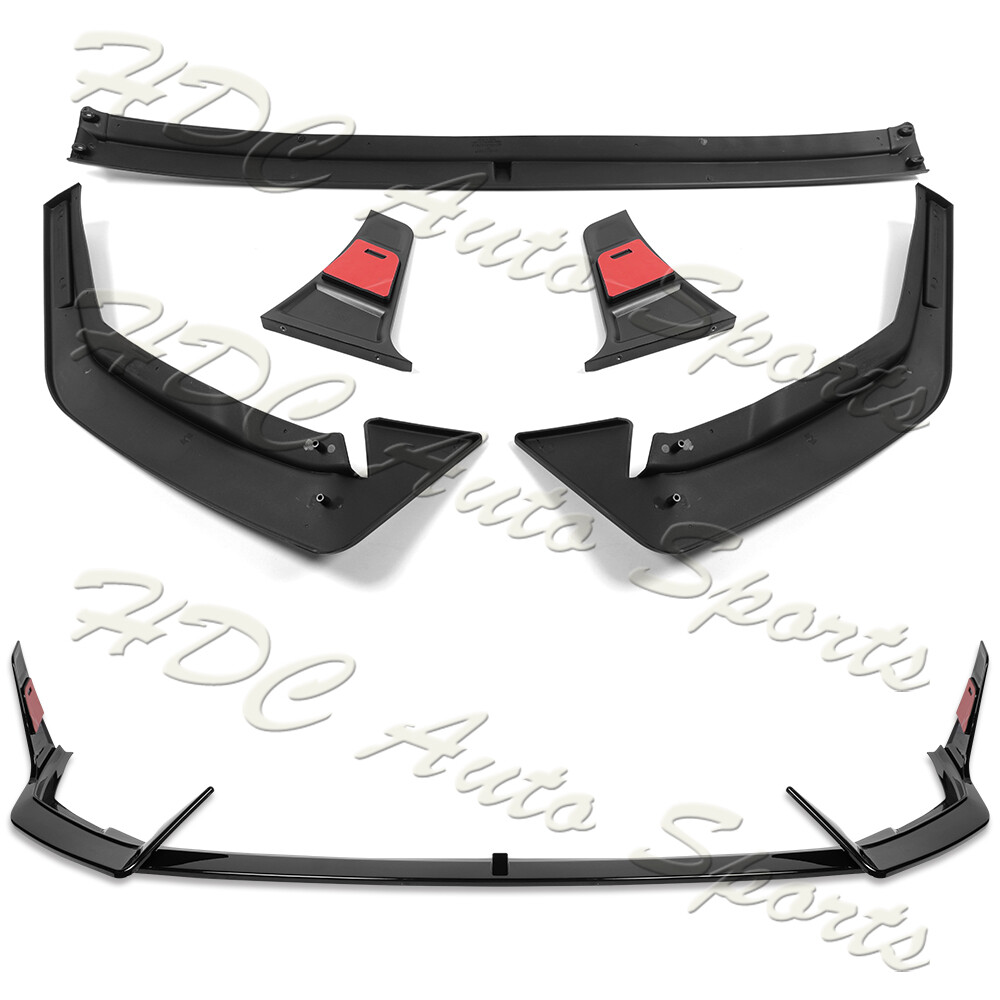 For 2024-2025 Hyundai Elantra N-Line Painted Black Front Bumper Lip Spoiler