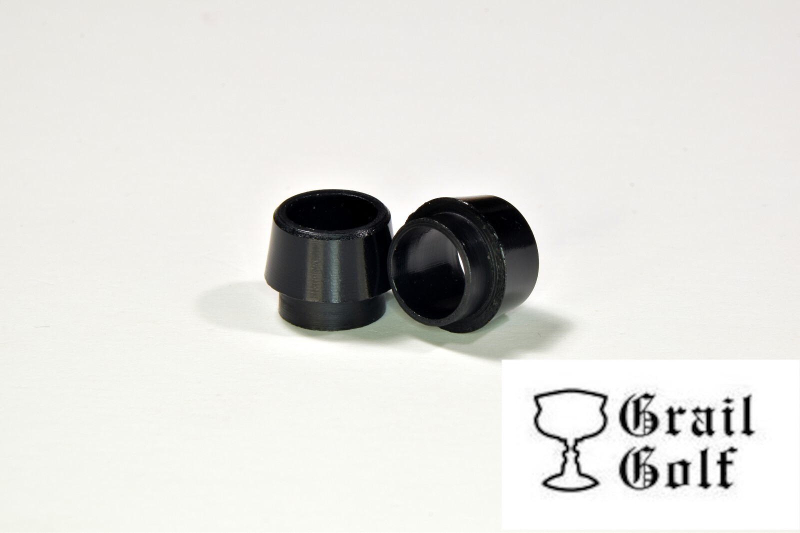 GRAIL GOLF NEW PREM BLACK "COLLARED" WOOD FERRULES .335 .25".490OD QUALITY LOT