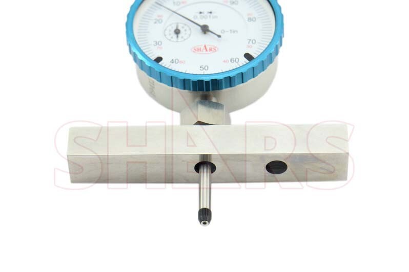 Shars 0-22" Dial Indicator Depth Gage 6 Rods 0.001" Graduation NEW ^