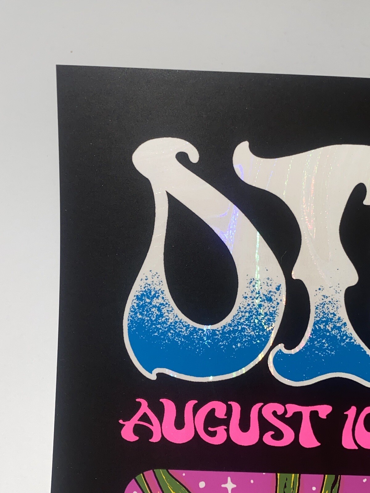 Dirty Heads Poster Lincoln NE 8/10/22 Silkscreen White Swirl Foil S/N Official