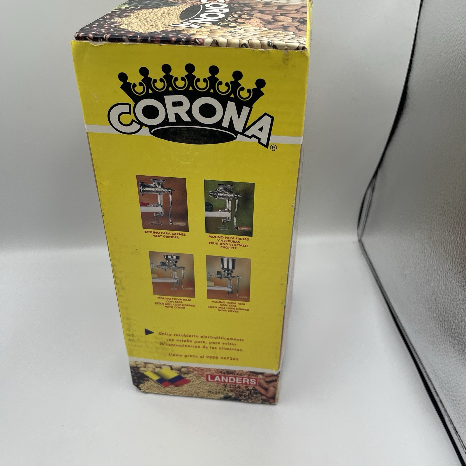 Landers Corona Traditional Corn Mill Grinder Molino Tradicional