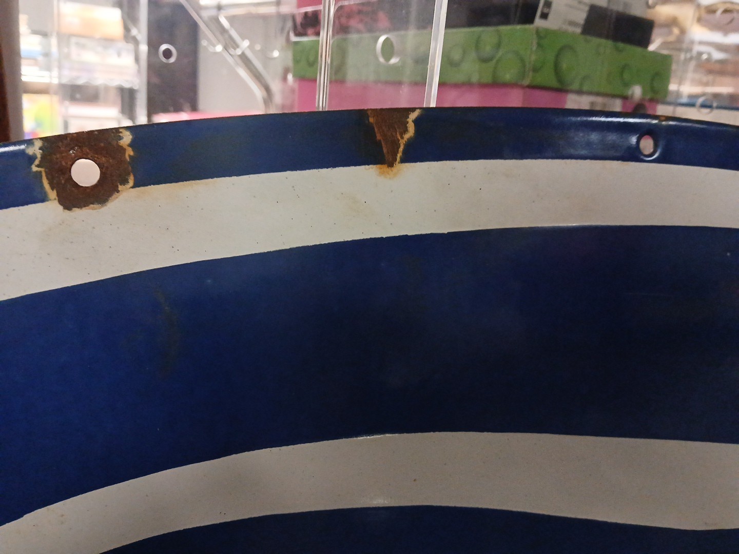 VINTAGE LARGE FORD PORCELAIN METAL SIGN 4FT CAR TRUCK AUTO DEALER SALES SERVICE