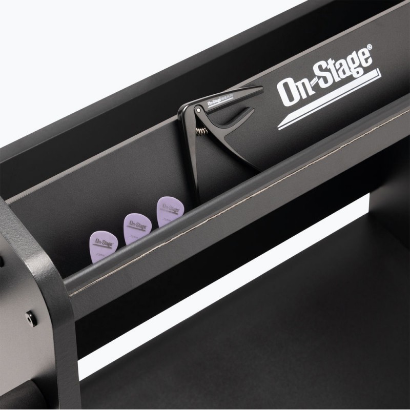 On-Stage GWS5000B Guitar Workstation (Amp Stand, Electric Guitar or Bass Stand,