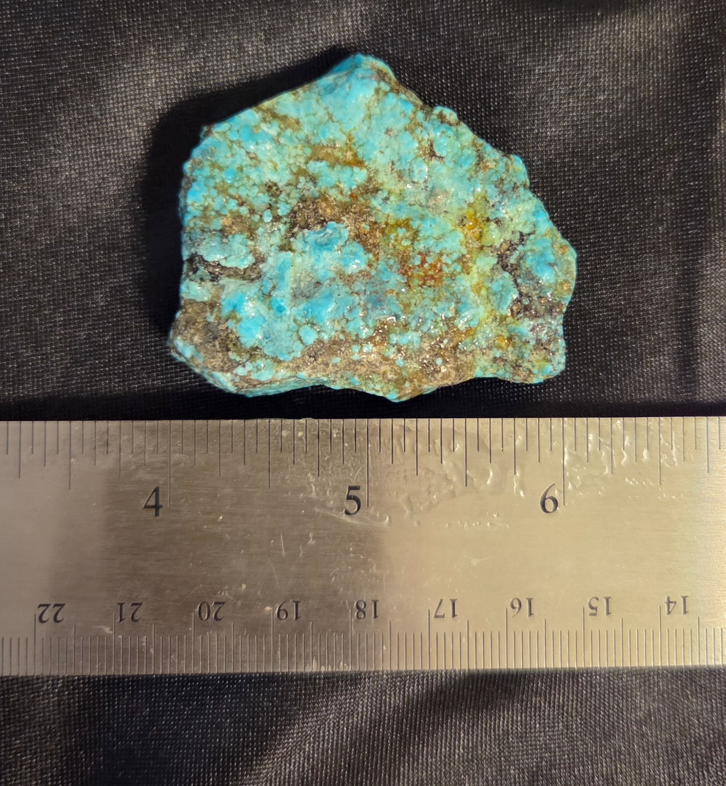 HIGH QUALITY TURQUOISE KINGMAN ROUGH 49 GMS