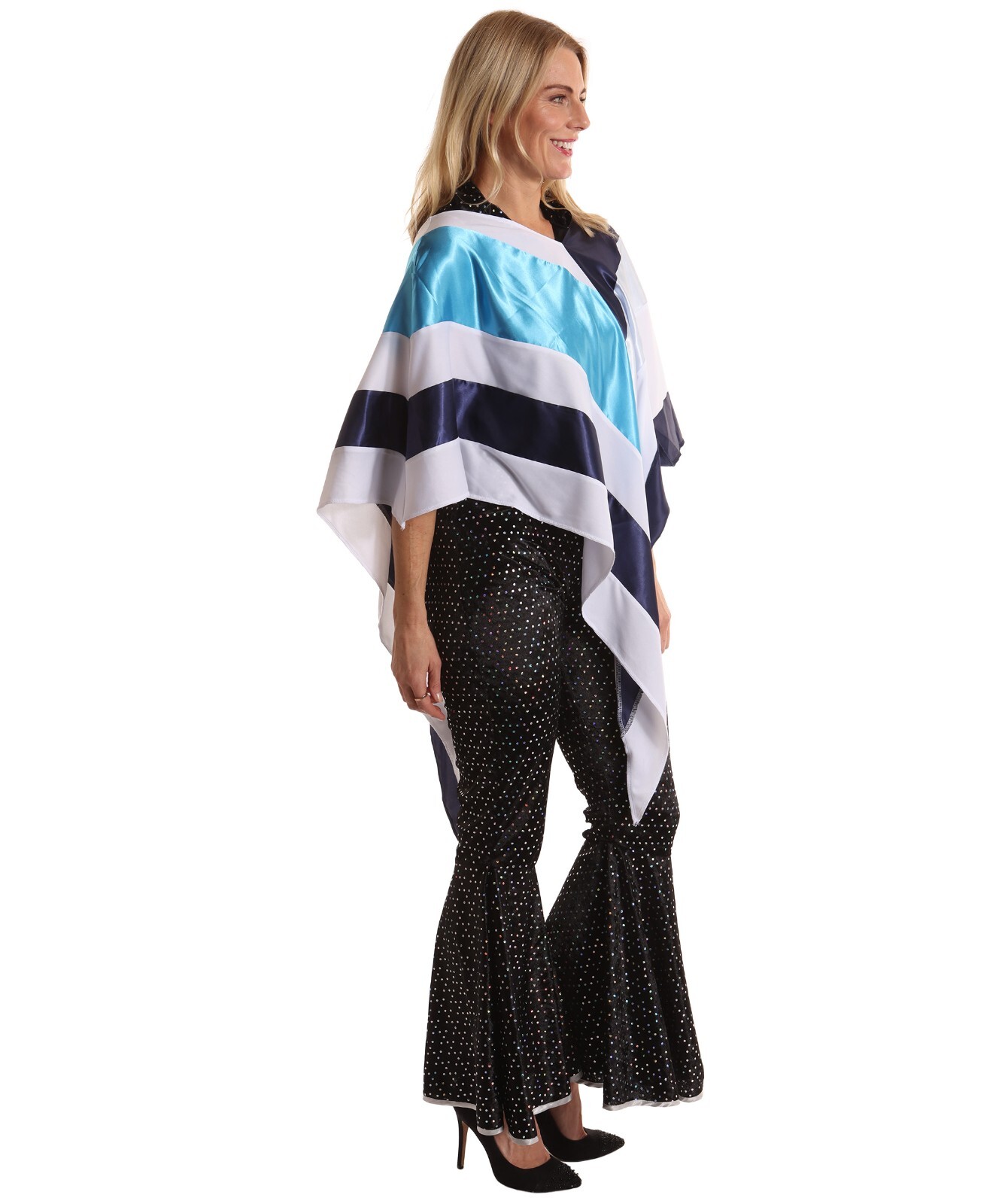 70s Disco Poncho Costume – ABBA Inspired Retro Outfit for Disco and Halloween