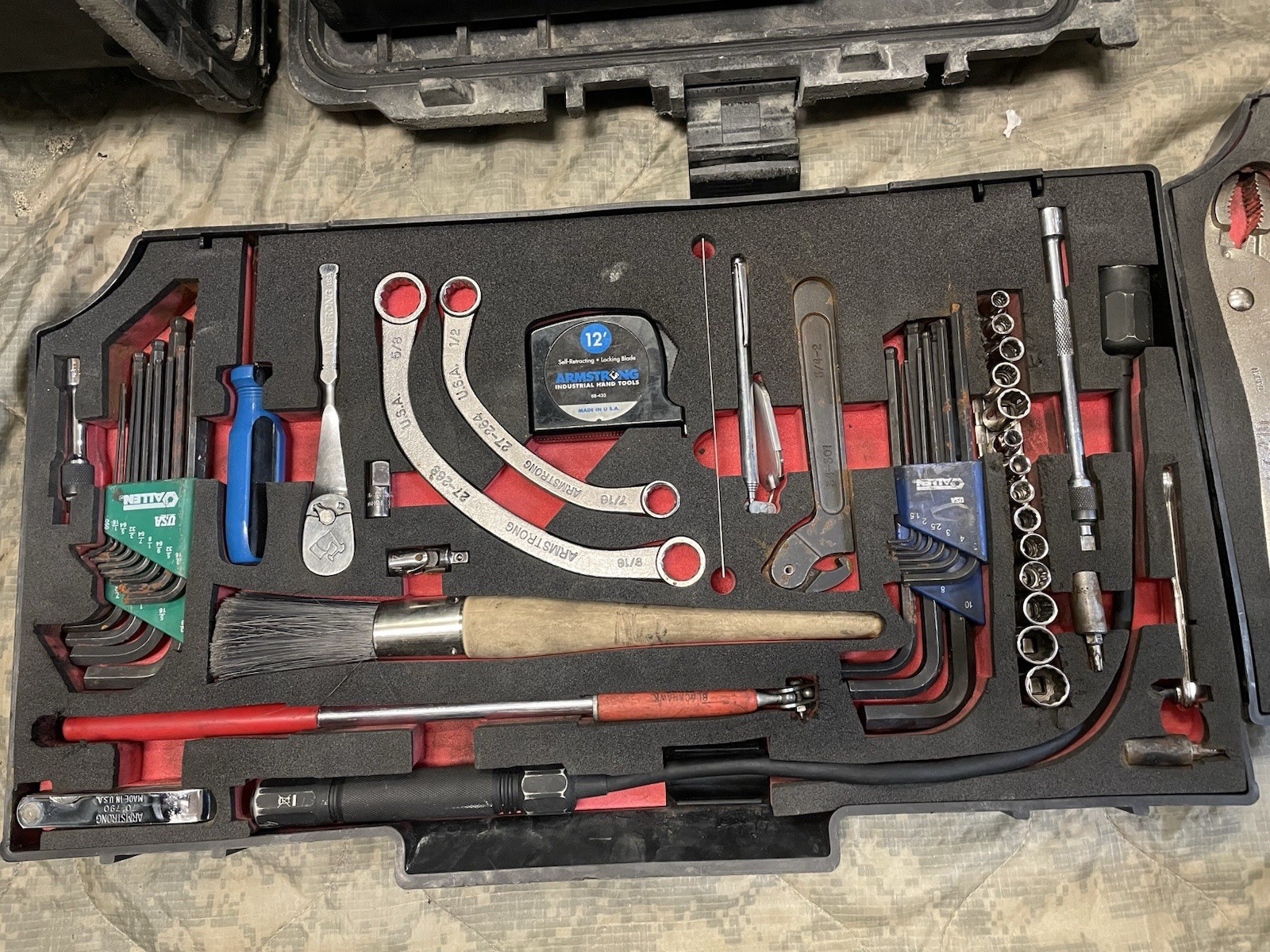 ARMSTRONG MILITARY TOOL KIT SET GENERAL MECHANIC USMC GMTK with Top Tray