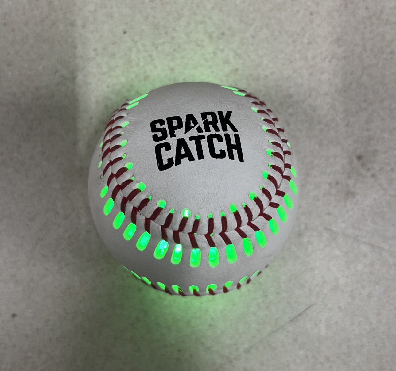 SPARK CATCH Light Up Baseball, Glow in The Dark Baseball, Green