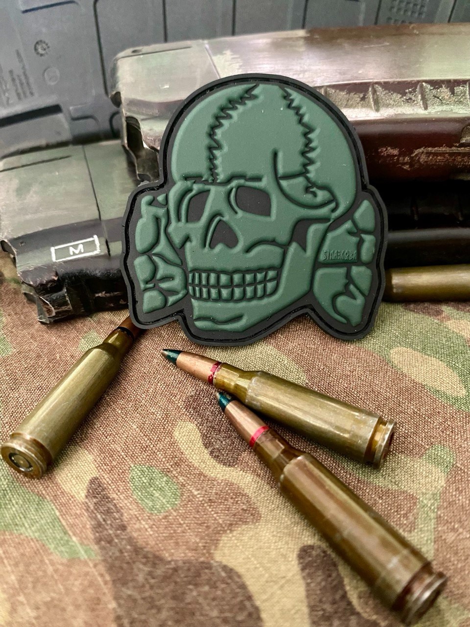 PVC patch "Skull head" old school
