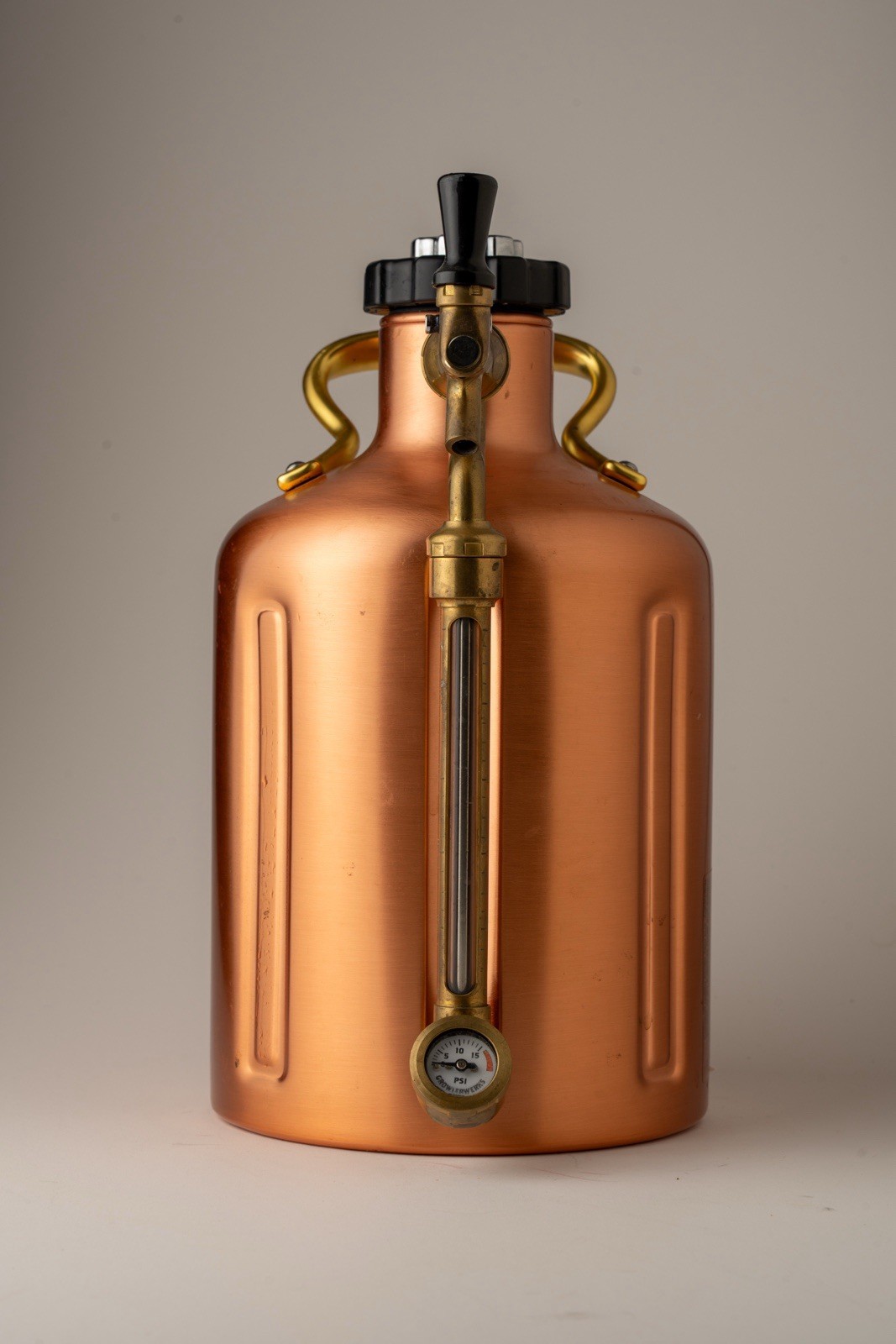 GrowlerWerks uKeg 128 Copper Pressurized Growler Tap + Gauge +Parts. Barely Used