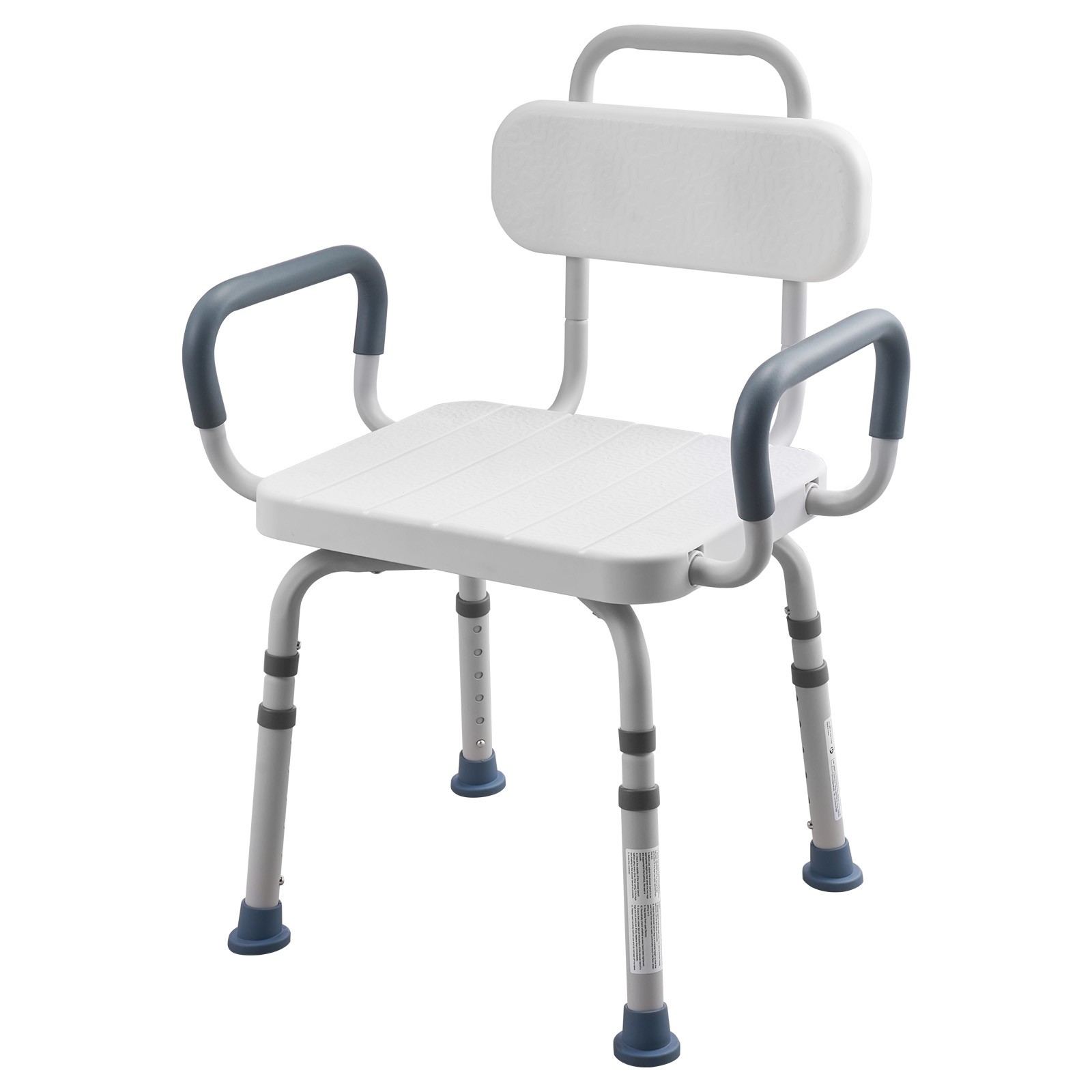 Uimoso Swivel Shower Chair with Arms and Back, Heavy Duty Seat, 400 lbs Capacity