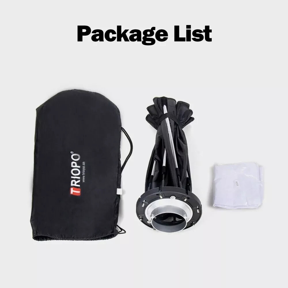 US TRIOPO K2-90 90cm/35.4" Foldable Octagon Softbox fr Studio Bowens Flash Light