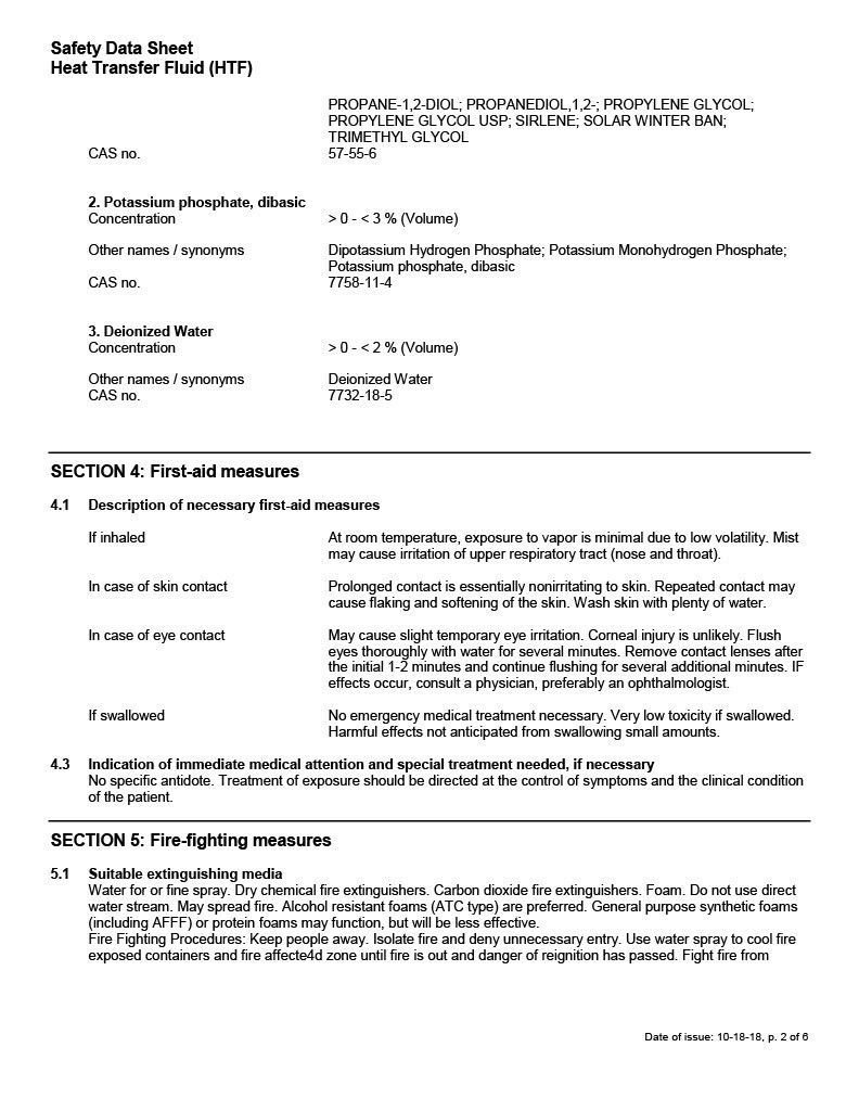 PROPYLENE GLYCOL FOR CHILLERS - 5 gallon