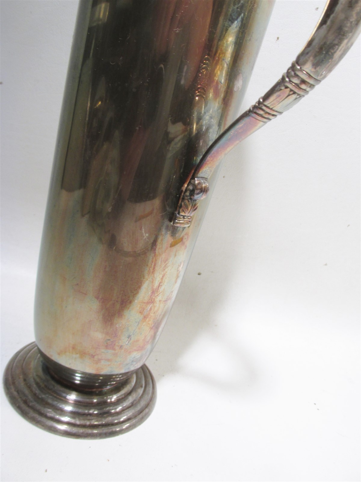 Vtg Art Deco International Silver Plate Tropical Martini Cocktail Mixer Pitcher