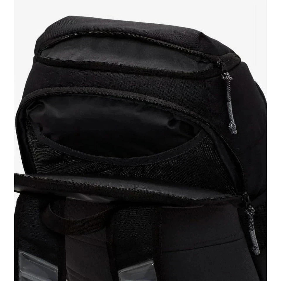 Nike Mens Hoops Elite Backpack, Black Anthracite and Metallic Silver