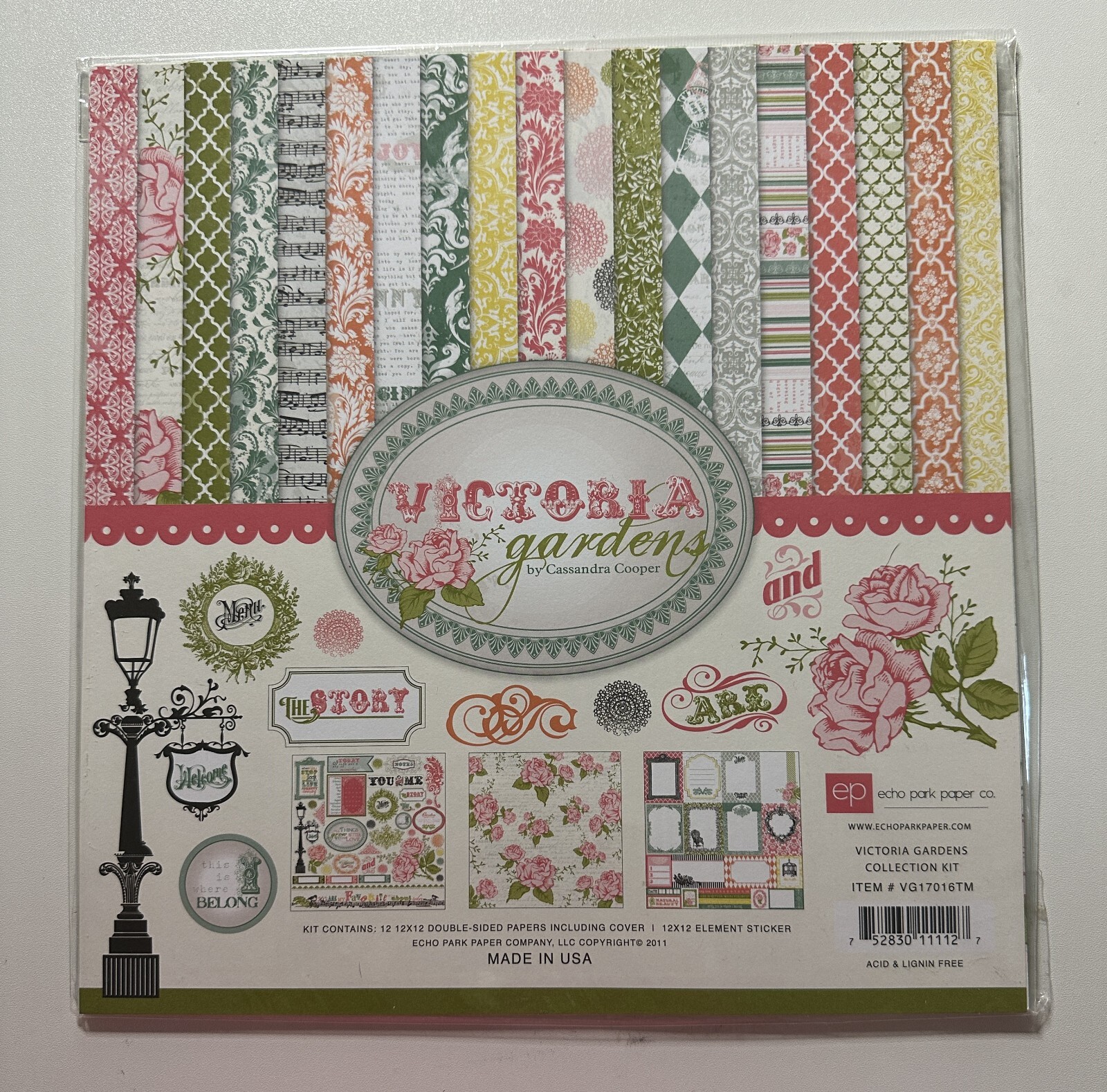 Echo Park 12 x 12 Paper Pack Multiple Variations Available-You Choose