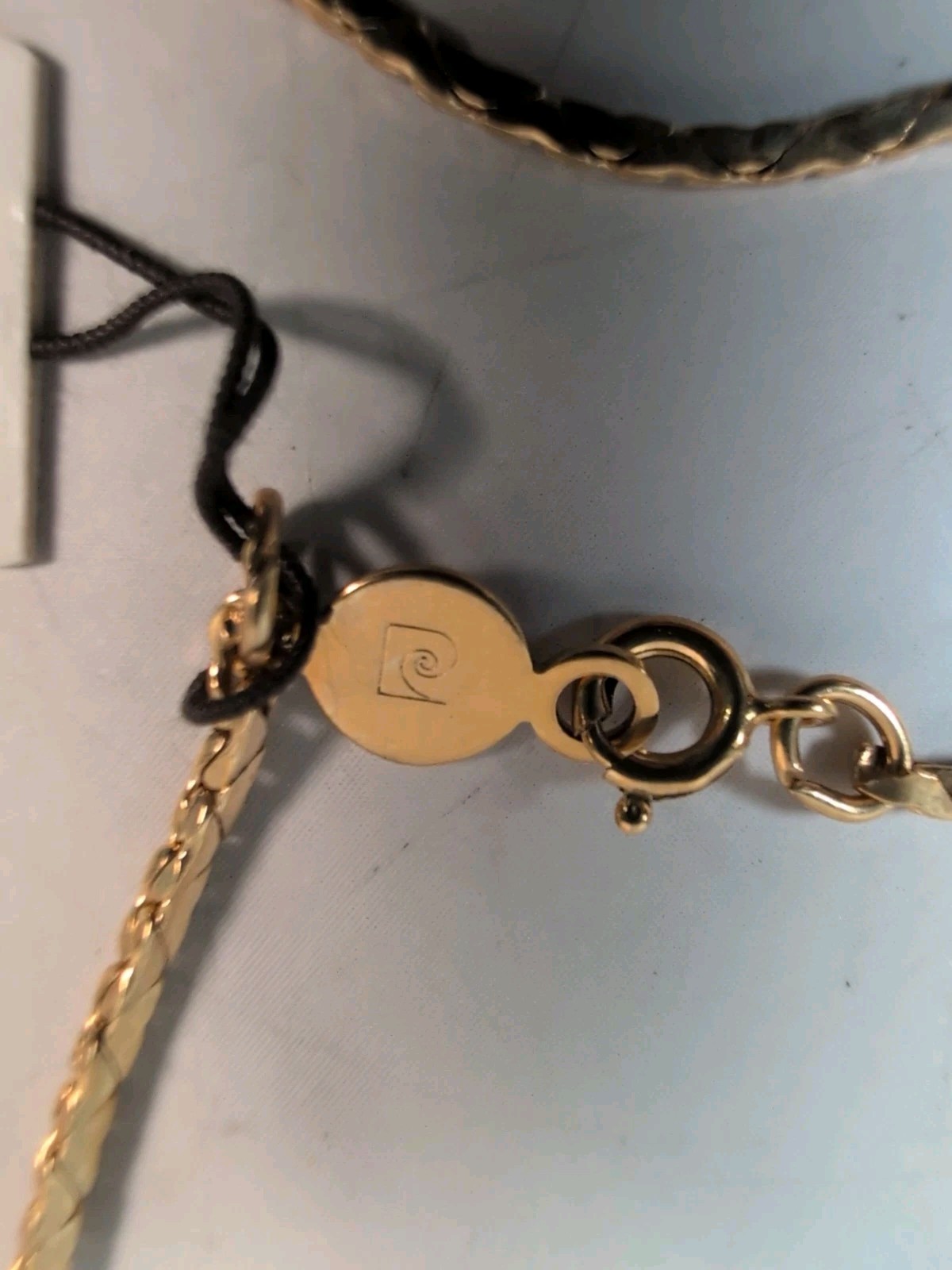 Vintage 1960's Pierre Cardin 14K Gold Filled 20" Serpentine Link Necklace 5g NOS