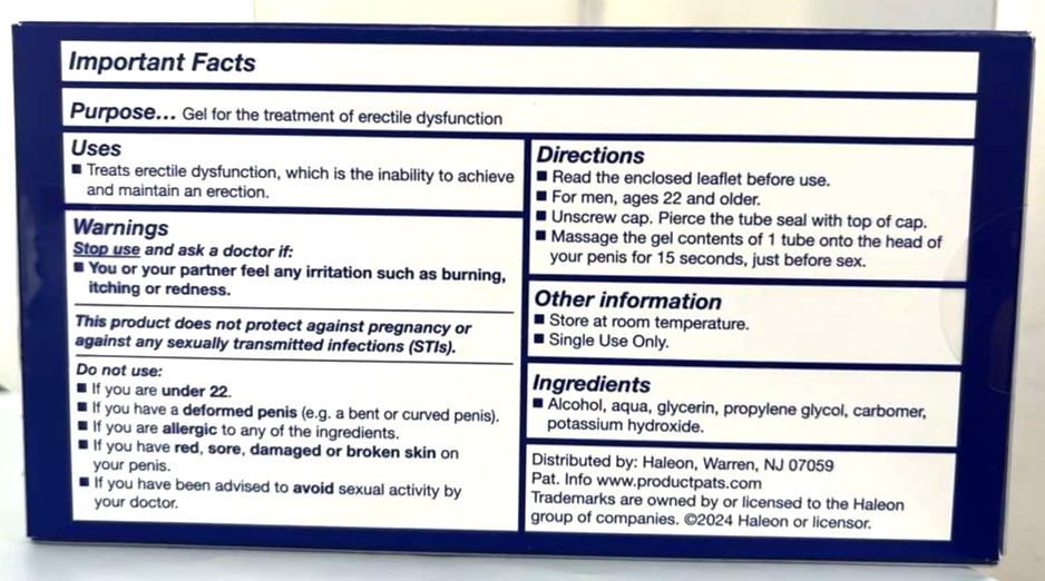 Eroxon Stimgel Fast Acting Gel 4 Single Dose Tubes /Exp 10/26 NIB/FREE Ship