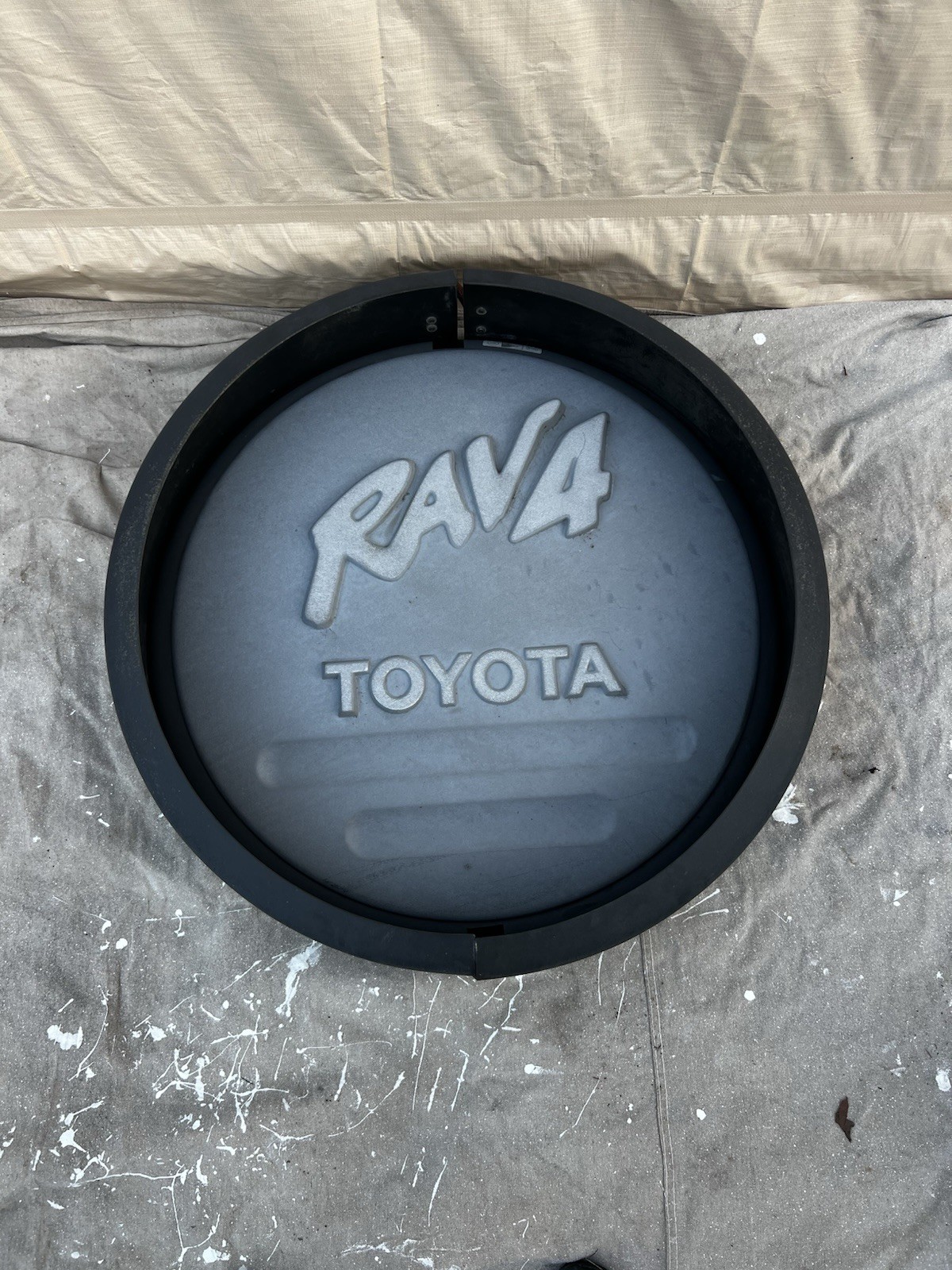 96-00 OEM Toyota RAV4 Spare Tire Tailgate Cover Shell Hard GENUINE ACCESSORY