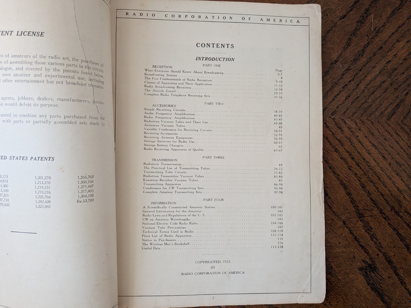 1922 RCA Radio Enters The Home ( Cover Missing )