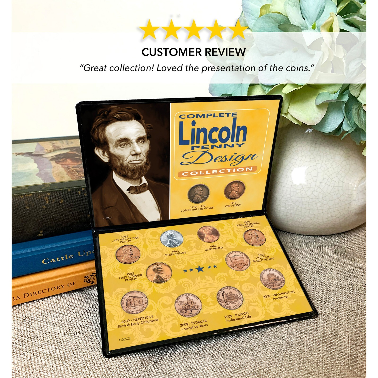 NEW American Coin Treasures Complete Lincoln Penny Design Collection 11085