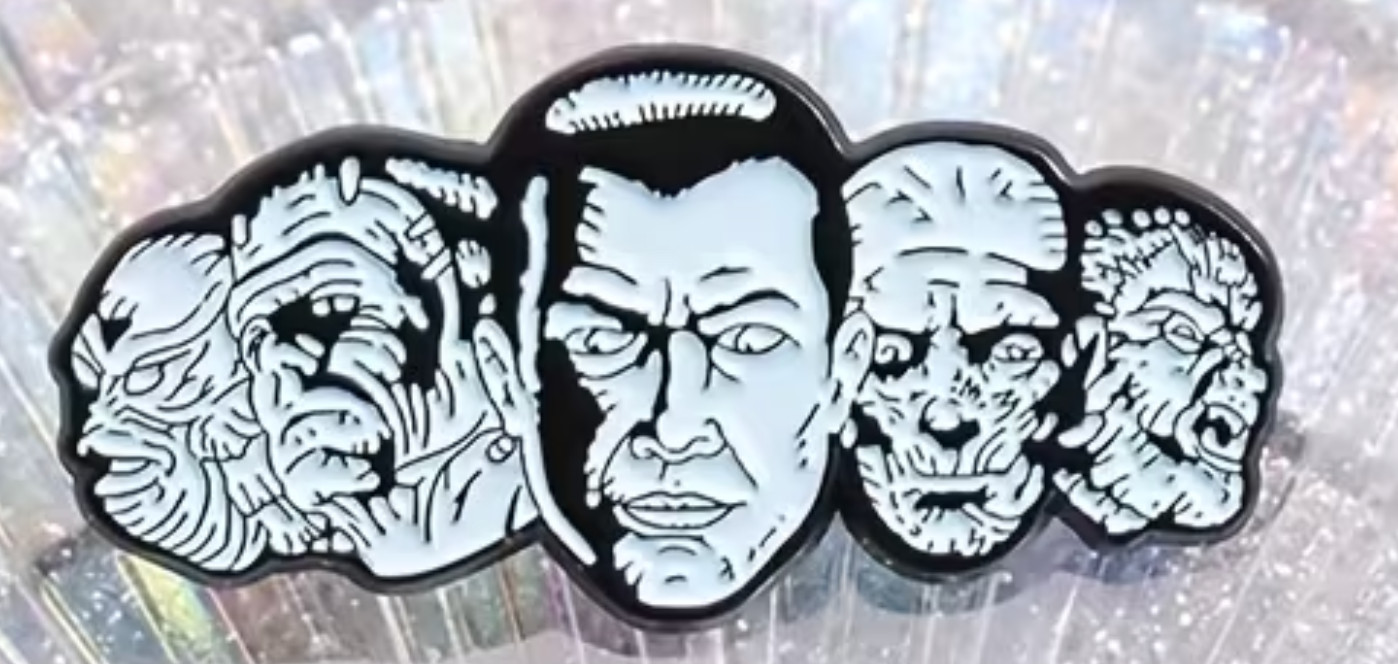UNIVERSAL MONSTERS enamel pin - horror Frankenstein Dracula - FREE SHIPPING