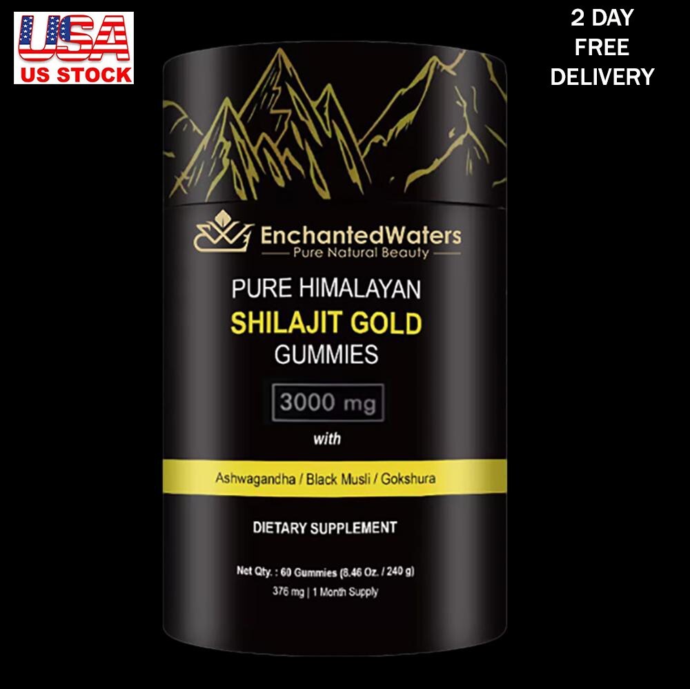 Himalayan Shilajit GOLD Gummies, Organic, Extremely Potent 3000 mg, Fulvic Acid