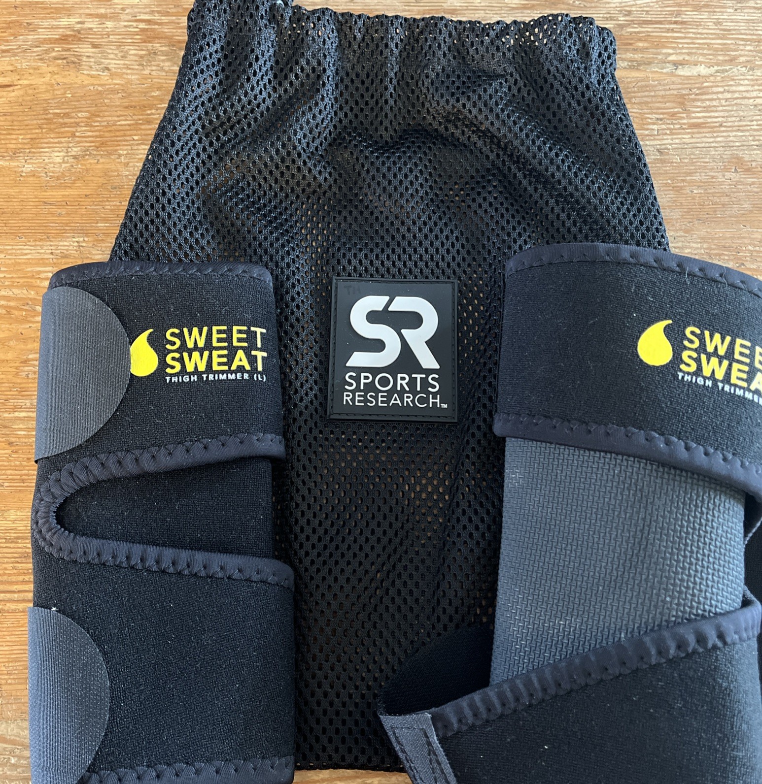 Sweet Sweat Thigh Trimmer Set with Carry Wash Storage Bag Men Women Leg