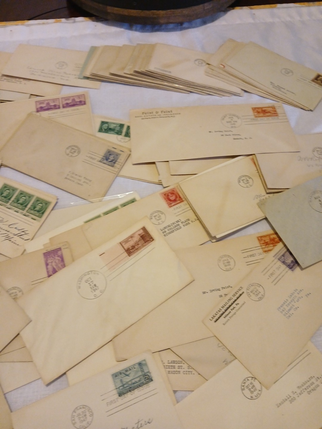 U.S.-1930's-40's-50's-60's-lot of 100 Early Postal Covers Random Pull FDC Estate