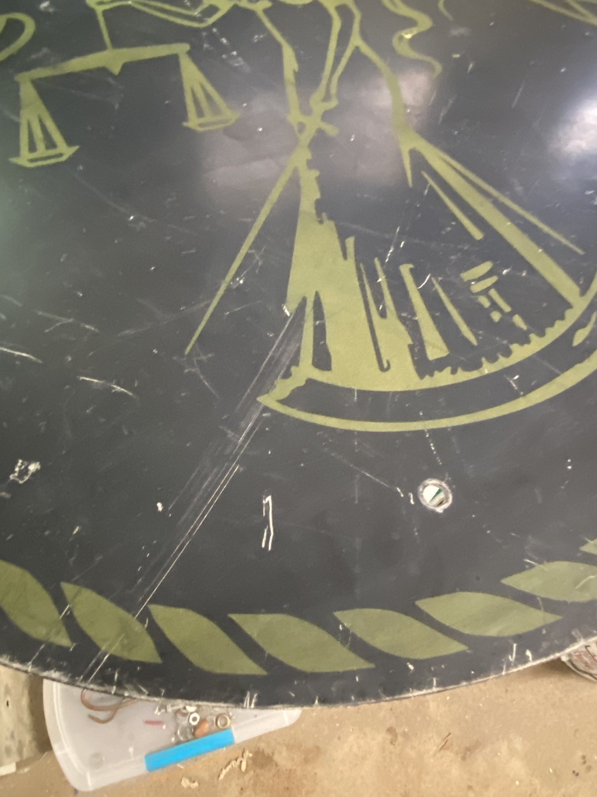 Authentic Retired Vintage 30x30 Constat Per Recordum Woman Road Sign Highway